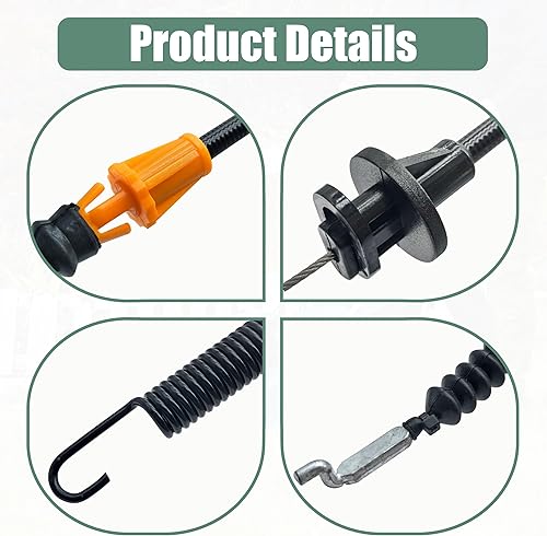 Miniatura 2 de Cable de compromiso de cubierta 946-04173E compatible con MTD Troy-Bilt 746-04173 746-04173B 746-04173C 946-04173E 946-04173 946-04173B cortacésped