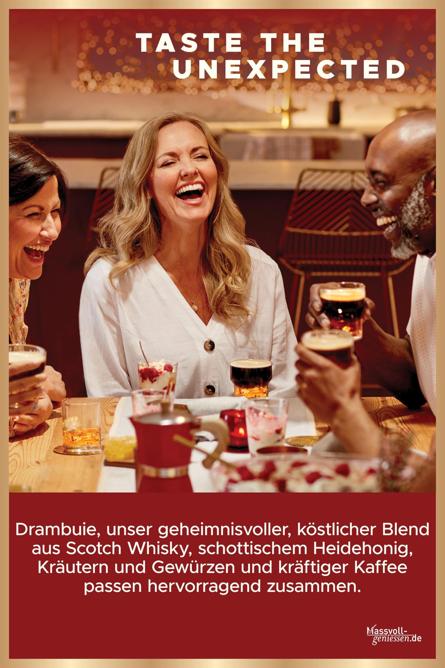 DRAMBUIE – Scotch Whisky Likör – Mit Heidehonig, Kräutern & Gewürzen – Süß, würzig & komplex – 40% vol. – 0,7 l