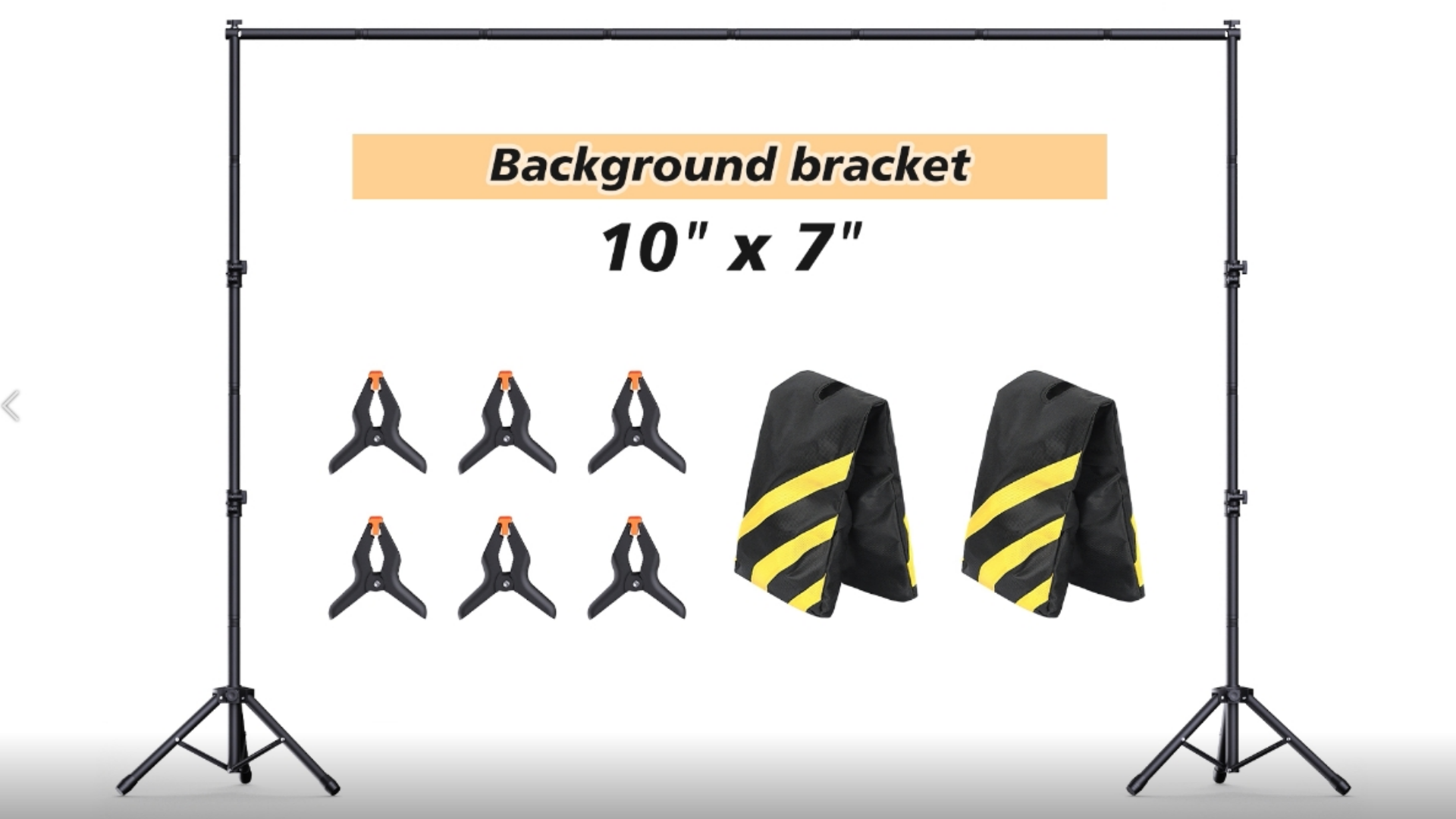 Amazon.com : Backdrop Stand 10x7.5ft, Height Adjustable and Width