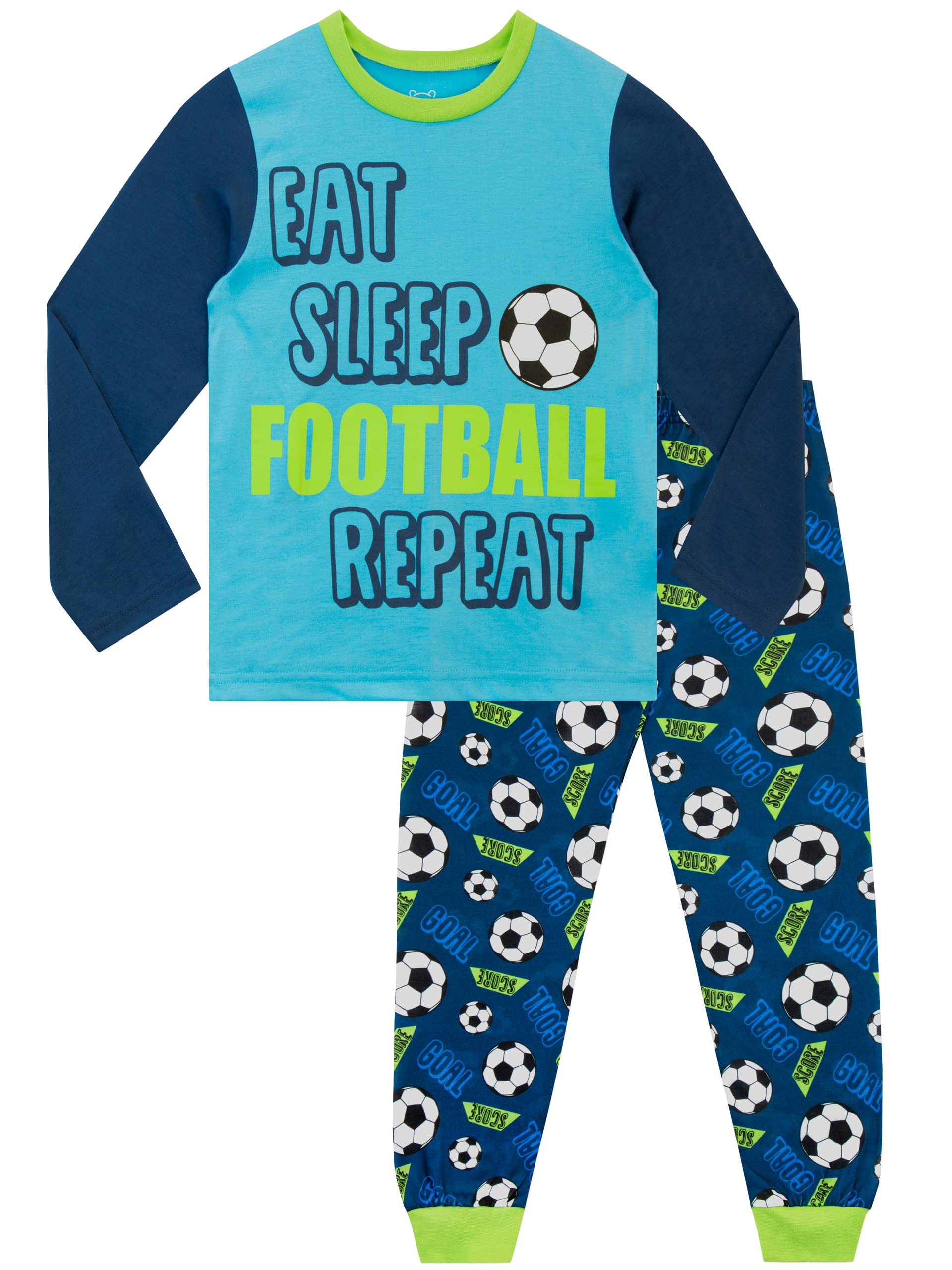 Harry Bear Boys Blue Pyjamas Football 6-7 Years