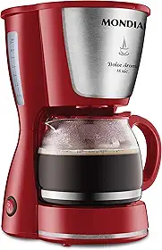 Cafeteira Elétrica Dolce Arome, Mondial, Vermelho/Inox, 550W, 110V - C-35 18X