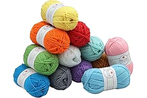Crafteria 30x20g Acrylic Yarn Skeins for Knitting, Crocheting and Crafts