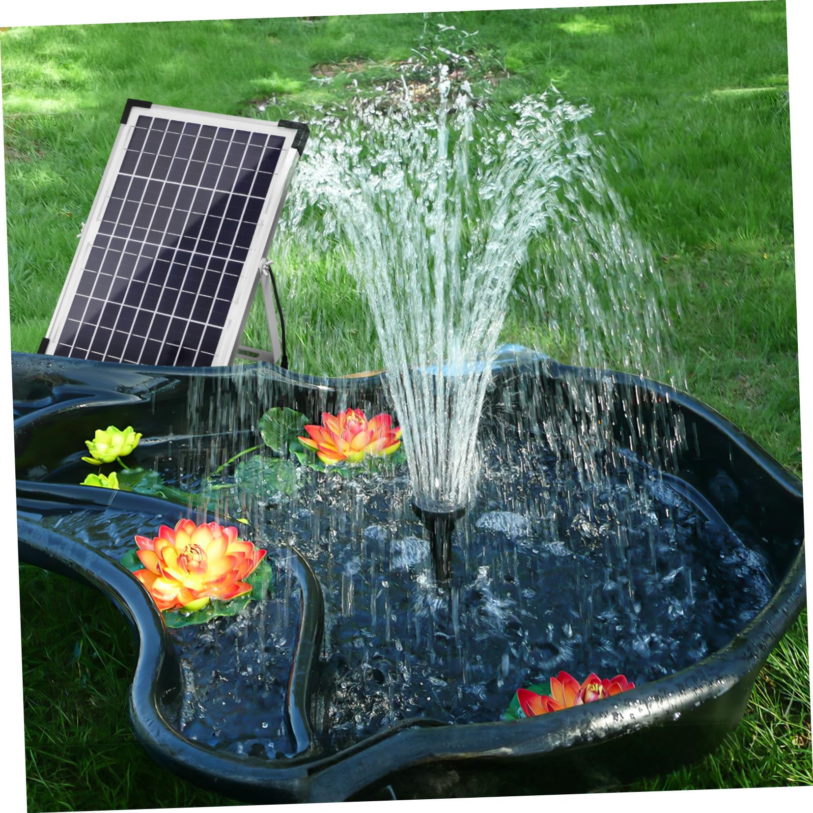Bomba Solar para Fuente de Agua 17v 12w ABS Negra