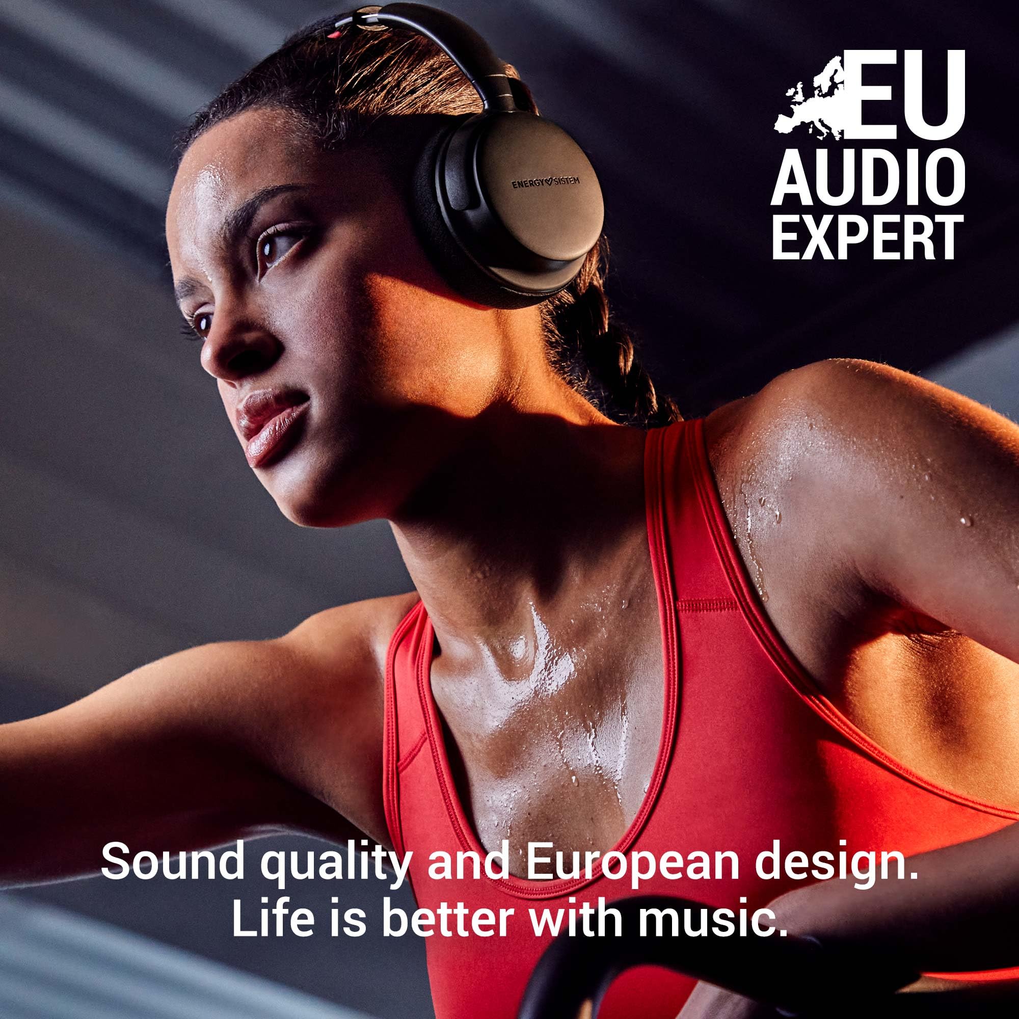 Energy Sistem Power Sport zestaw słuchawkowy Bluetooth 5.3, 50 godzin pracy, radio FM, IPX5, głęboki bas