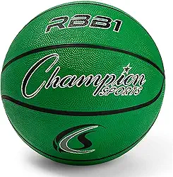Champion Sports Bola de basquete de nylon com capa de borracha resistente oficial