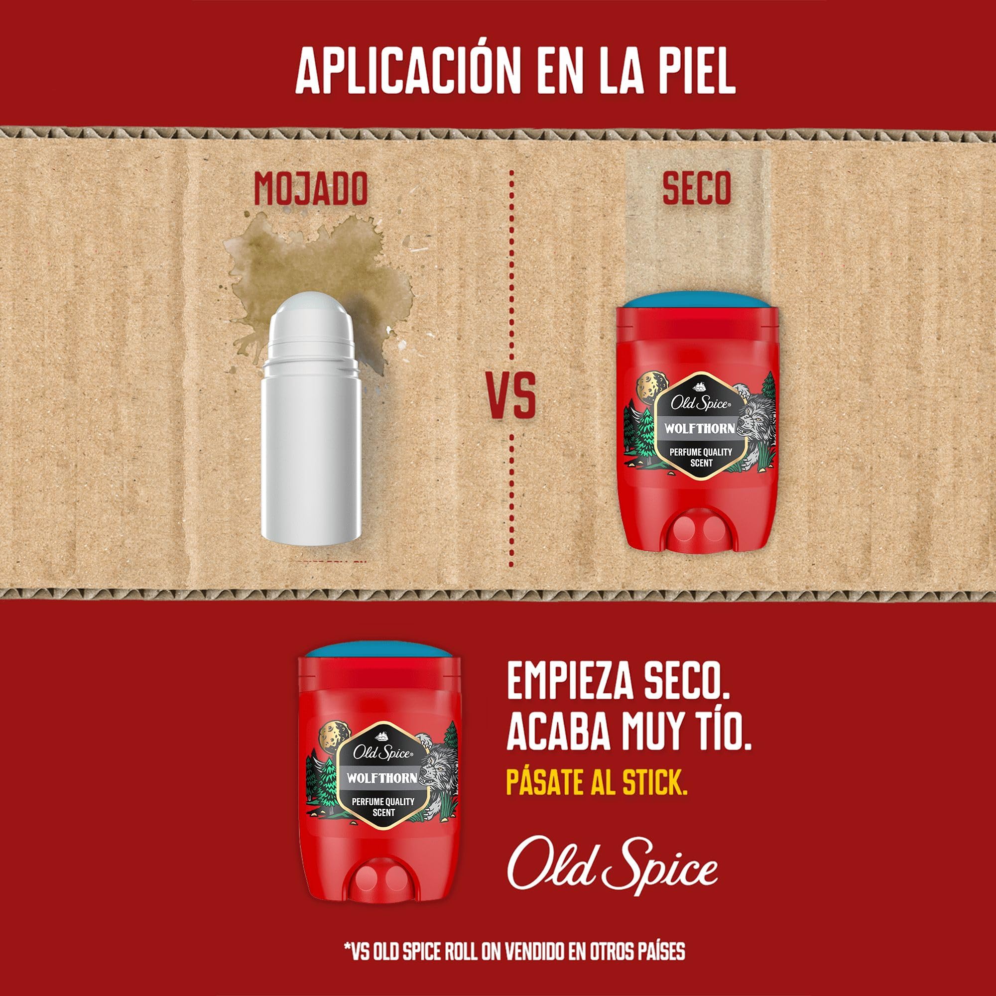 Visita la tienda de Old Spice Old Spice Wolfthorn Desodorante En Barra Para Hombres 4x50 ml, Fresco 24 Horas, Todos Los Días Con Uso Diario, Perfume Duradero, Fragancia Excepcional, Protección Contra El Mal Olor in use