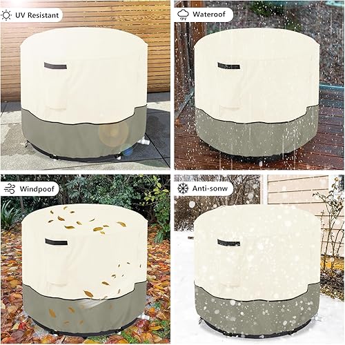 Miniatura 7 de Cubierta de bañera de hielo al aire libre para bañeras independientes, bañera portátil, bañera inflable grande, bañera polar fría (solo cubierta,