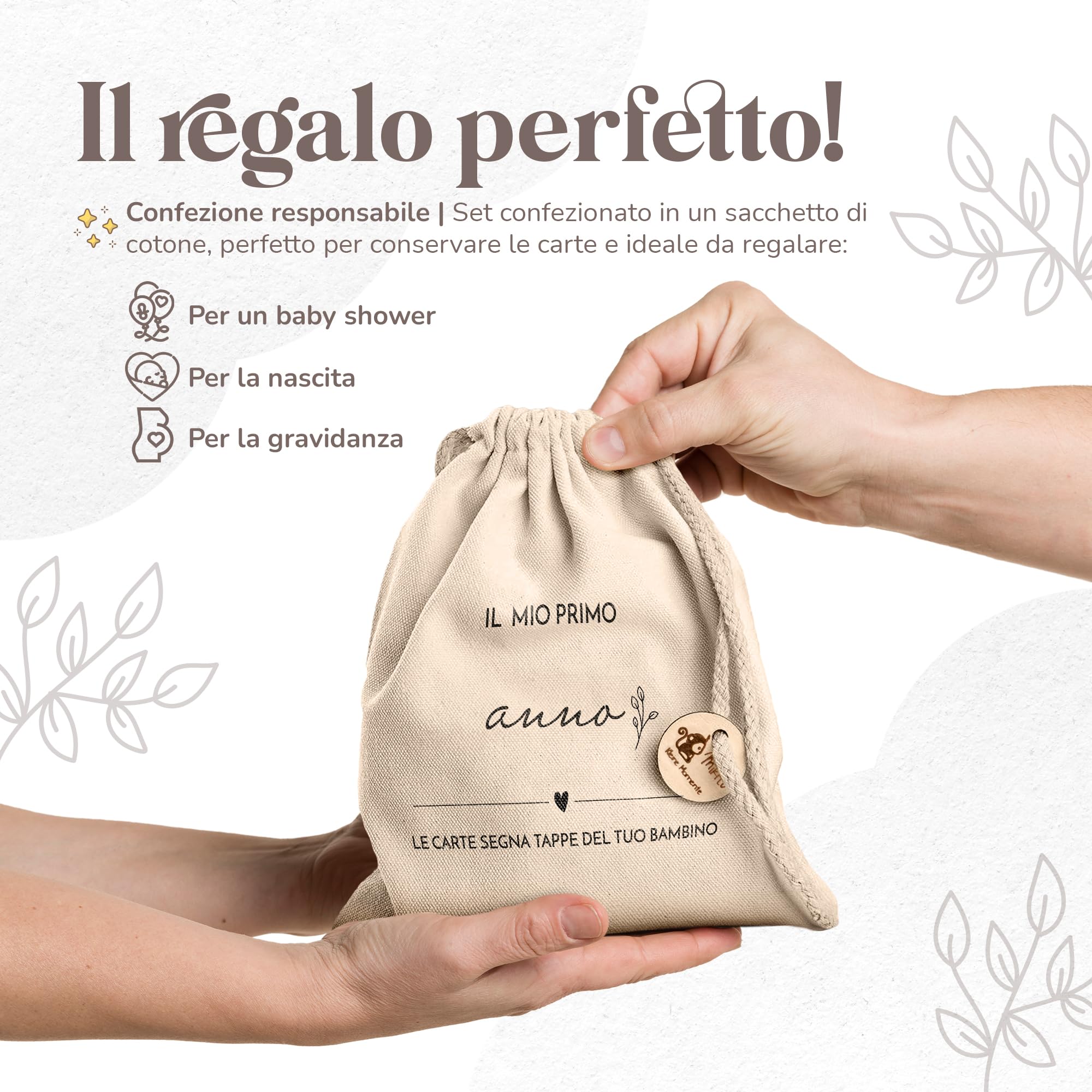 Mikito Milestone baby cards neonato in ITALIANO 30 Momenti Speciali del primo anno (primo dentino, prime parole) Cartoline traguardo bambino, idee regalo baby shower, Regalo nascita e battesimo