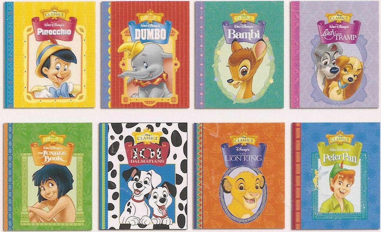Buy Eight Hardcover Disney Classics Books; Pinocchio, Dumbo, Bambi