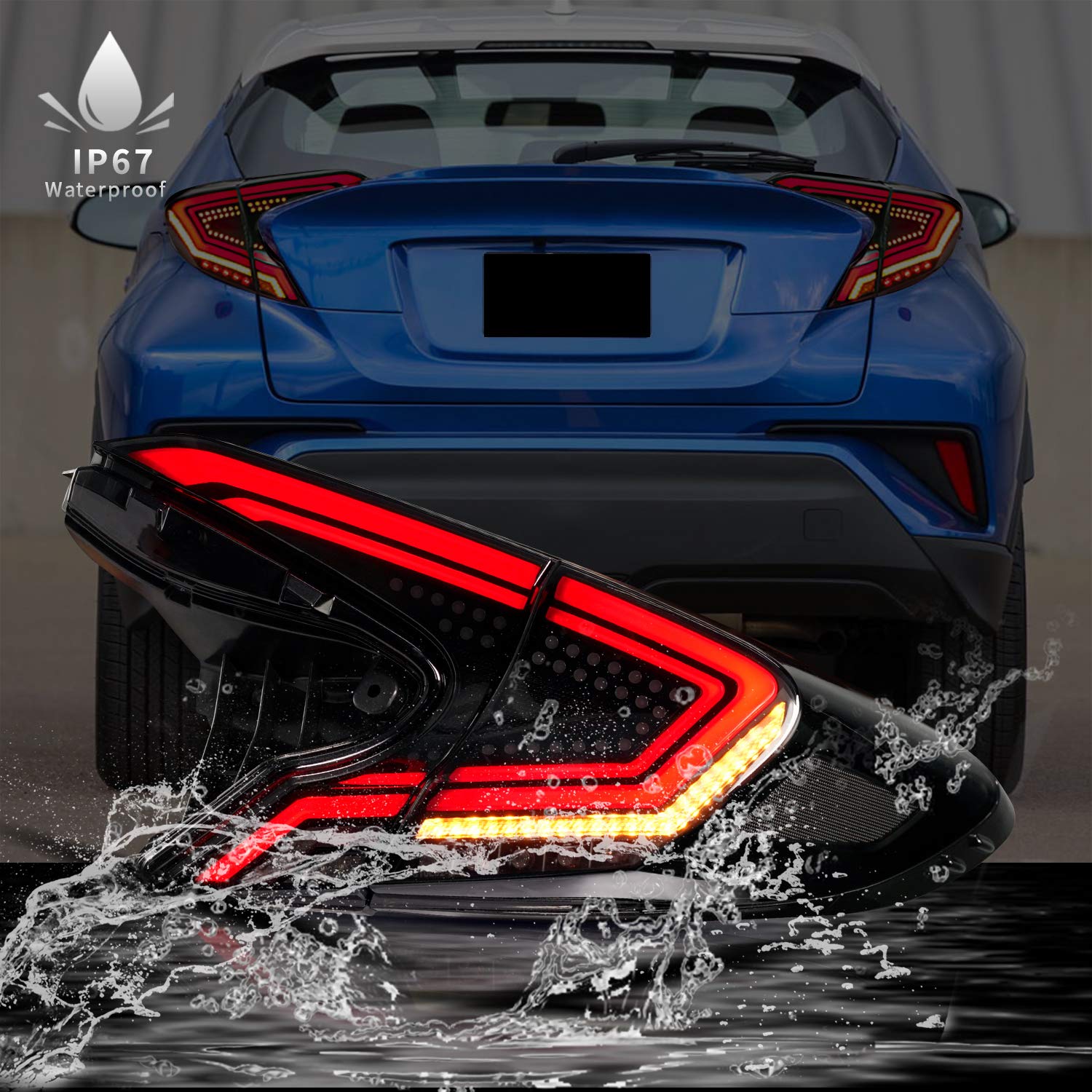 Amazon | Culonトヨタ C-HR CHR テールランプ 初代 NGX10/50型/ZGX10型