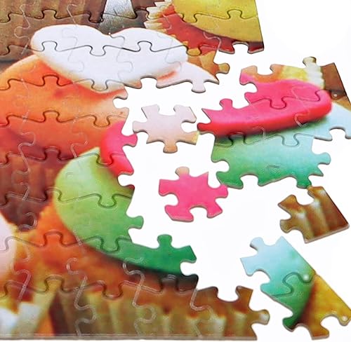 Miniatura 3 de TDC Games Rompecabezas más difícil del mundo, cupcakes de doble cara, 500 piezas