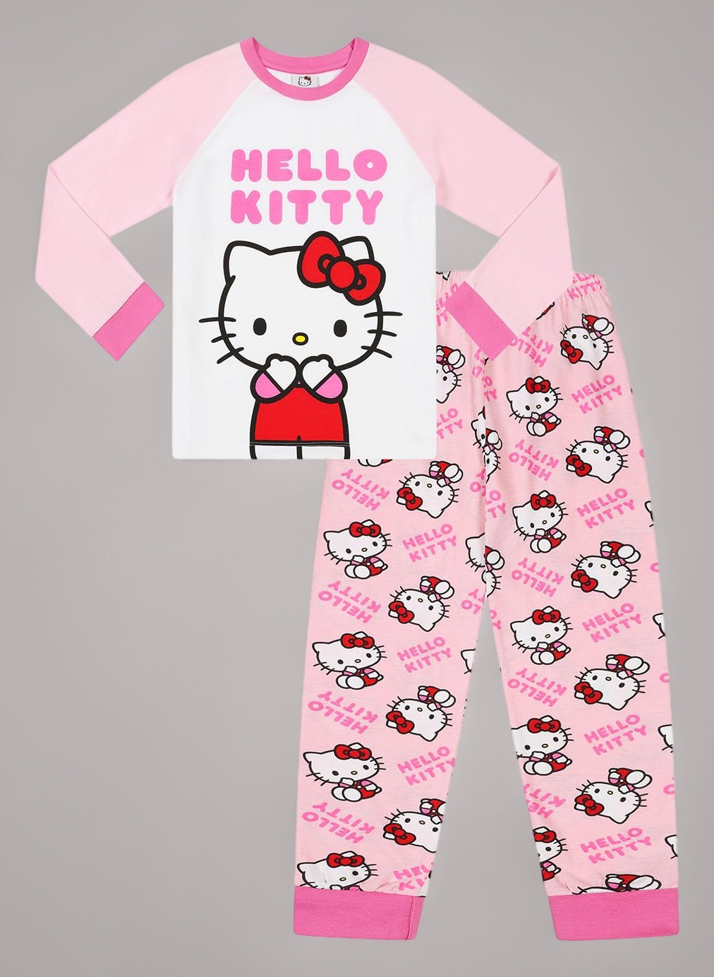 Girls Long Pyjama Set Kids PJ's