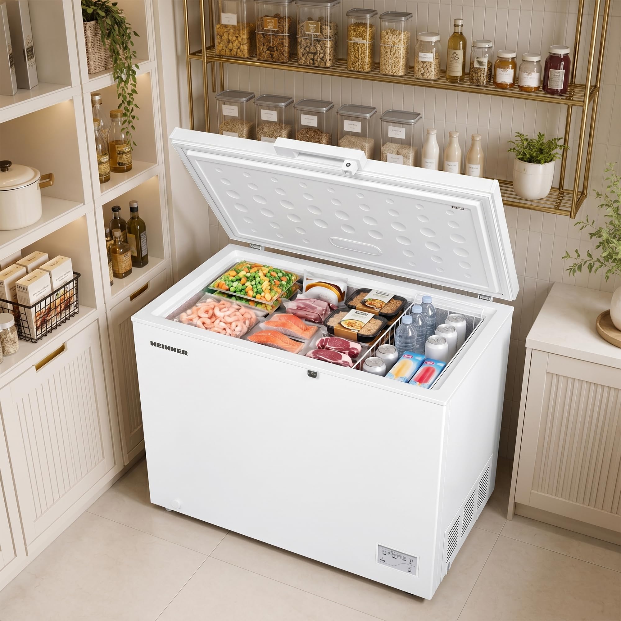 HCF-HM246INVCD – Gefriertruhe 246 L – Inverter‑Kompressor – LED‑Display & LED‑Innenbeleuchtung – Convertible Freezer/Kühlschrank – Weiß – 5 Jahre Garantie