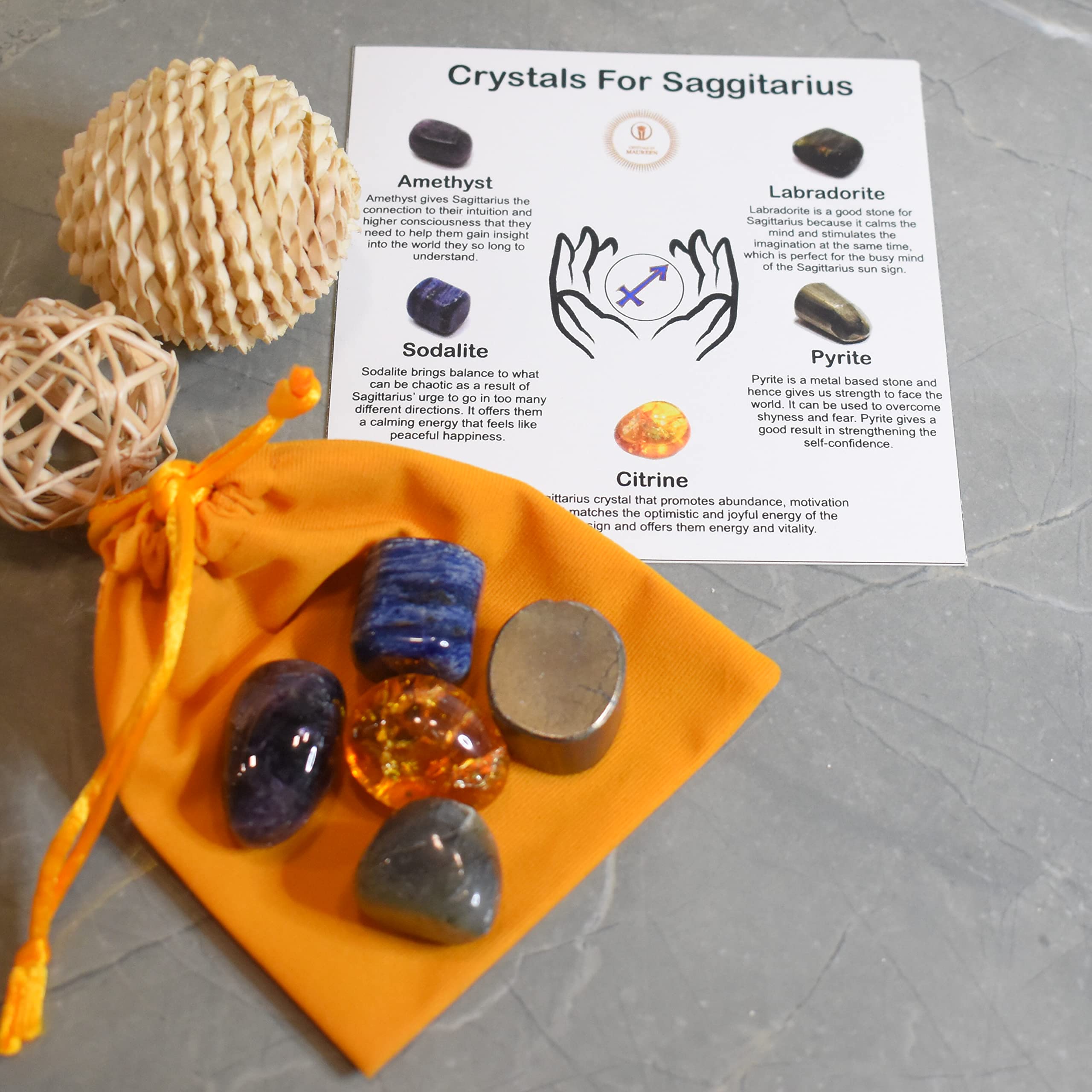 Natural Healing Tumble Stone Sagittarius Zodiac Kit | Natural Tumble Stone Sagittarius Zodiac Kit Presenting Set of Five Stones to help Reconnect with Roots and Manifest your Goals (B09THDQDRT) Amazon Price History, Amazon Price Tracker