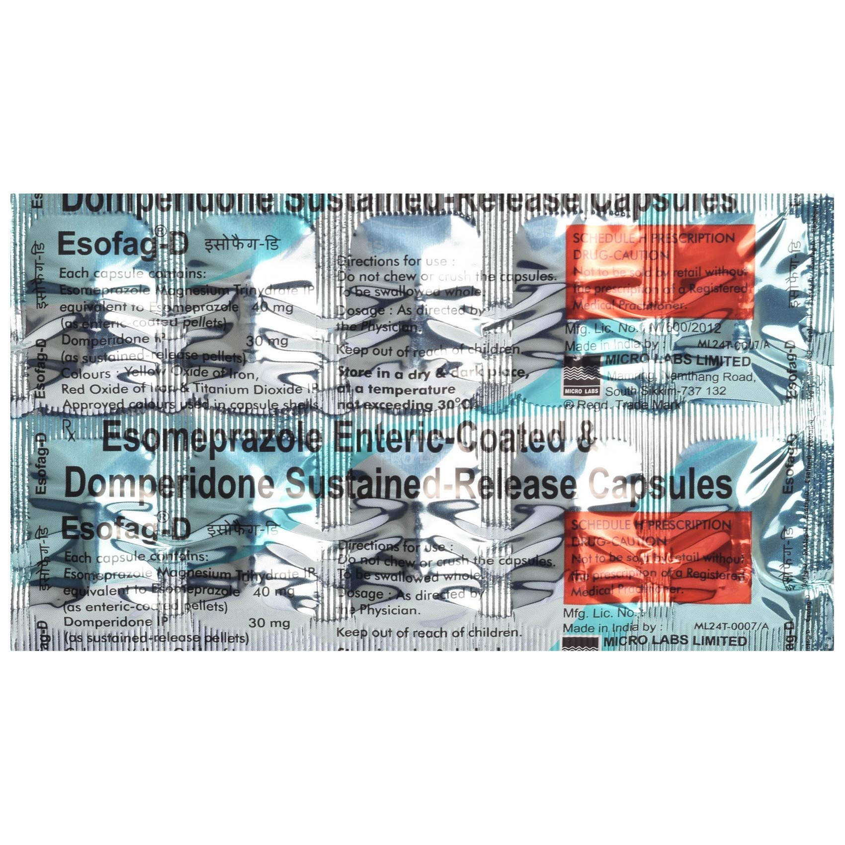Esofag D Strip Of 10 Capsules | Desertcart INDIA