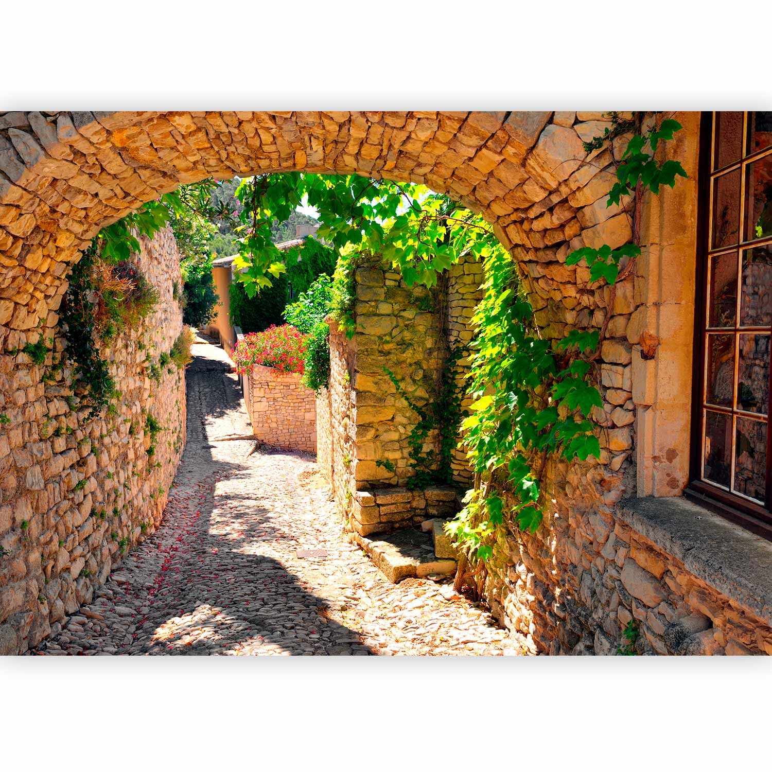 murando - Papier peint panoramique ville 350x256 cm - Revêtement mural décoration salon - Design moderne - Architecture france pierre été ville paysage urbain provence d-B-0075-a-a