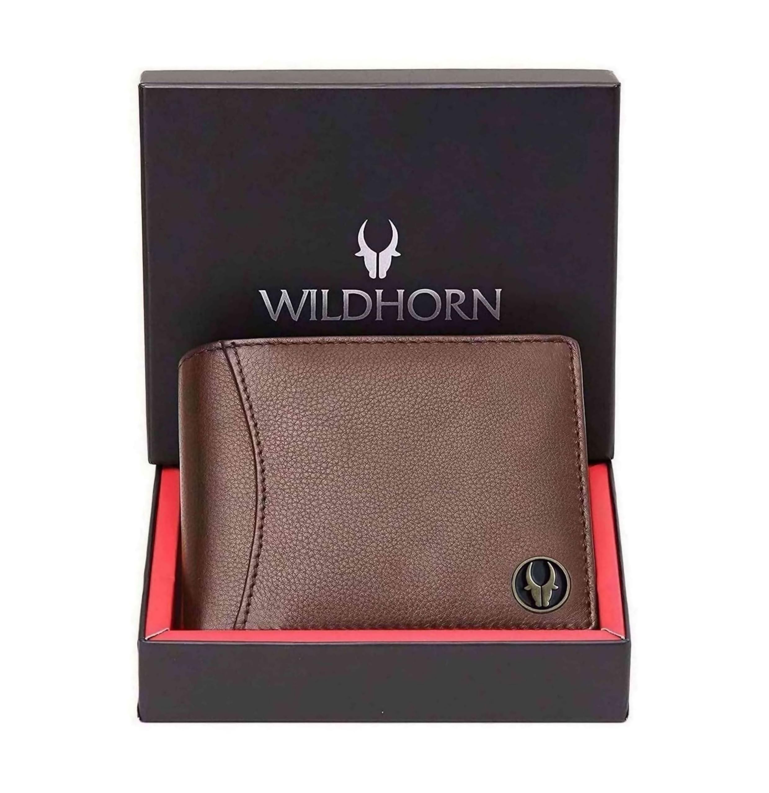 Top Grain Leather Wallet for Men I 9 Card Slots I 2 Currency & 2 Secret Compartments I 1 Zipper & 3 ID Card Slots, Brown, Classic