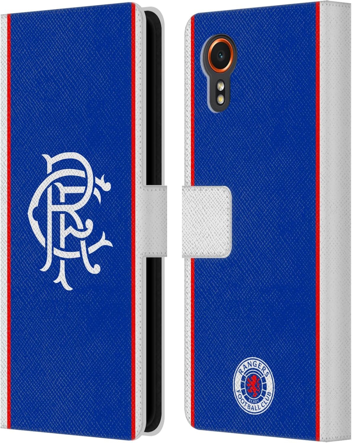 Head Case Designs Officially Licensed Rangers FC Home 2025/26 Kit Leather Wallet Case Compatible with Samsung Galaxy Xcover7 5G