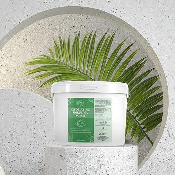 The Midwest Sea Salt Company - Exfoliating Spirulina Scrub - 128oz - Chamomile - Exfoliating Body Scrub