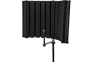 Talent Sound & Lighting VB1-PRO Vocal Microphone Isolation Shield with Premium Acoustic...