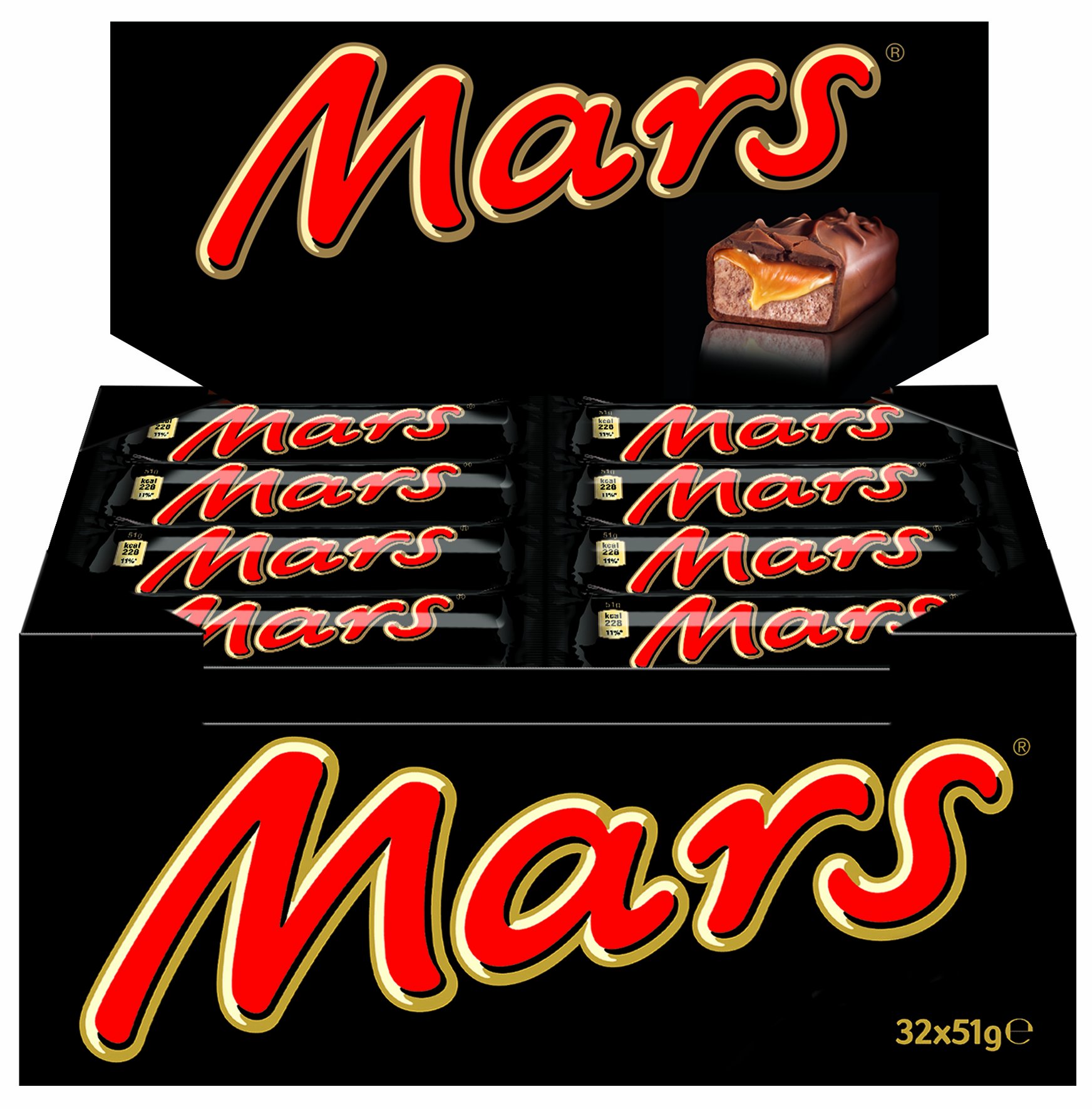 Mars Bars Single 51gr 32 Teile