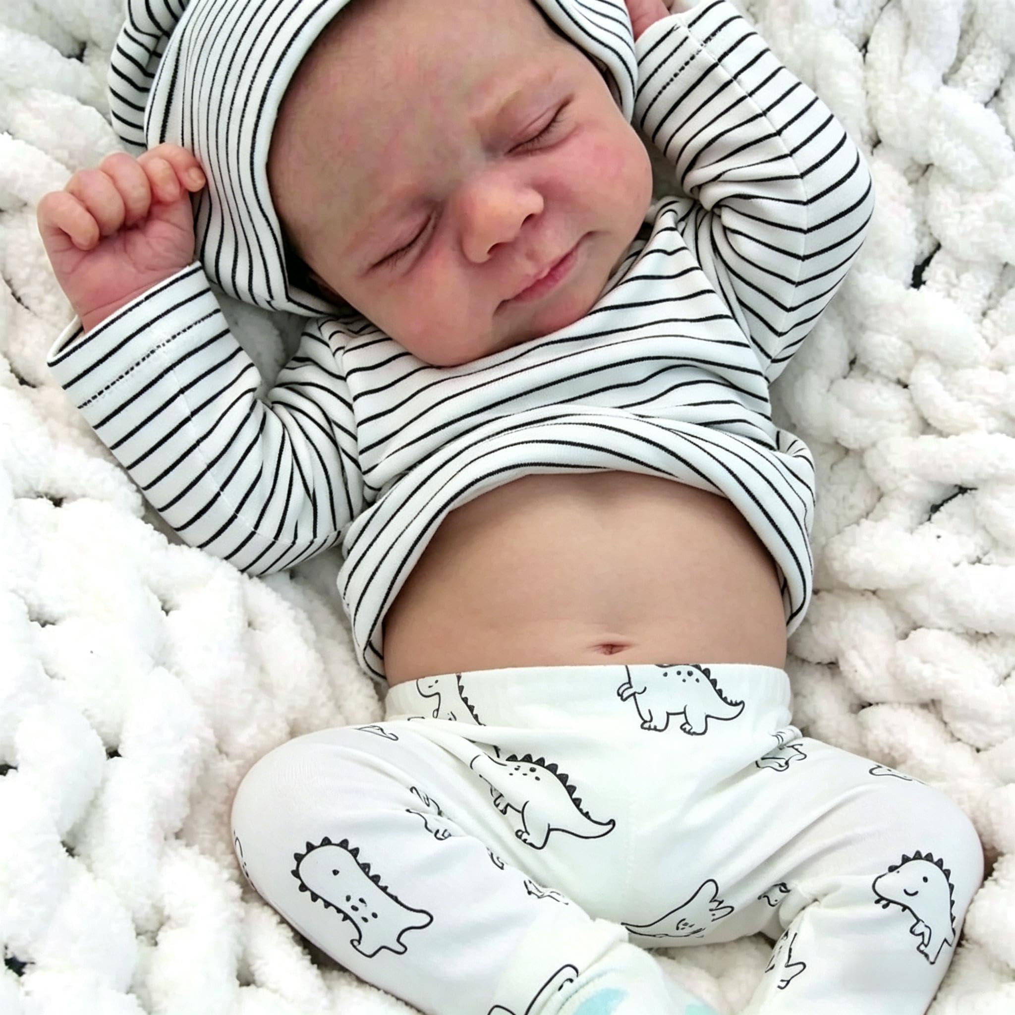 Anano Reborn Baby Lebensecht 45CM Reborn Baby Junge Puppe Babypuppen Wie Echt Lebensecht Reborn Puppen Wie Echt