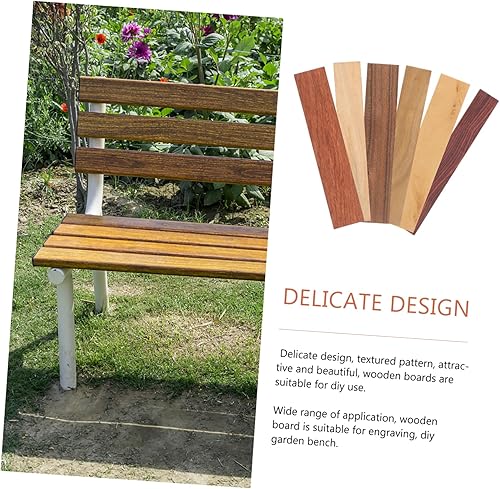 Miniatura 8 de Banco de 6 piezas de madera de reemplazo de material pequeño listones de banco de jardín