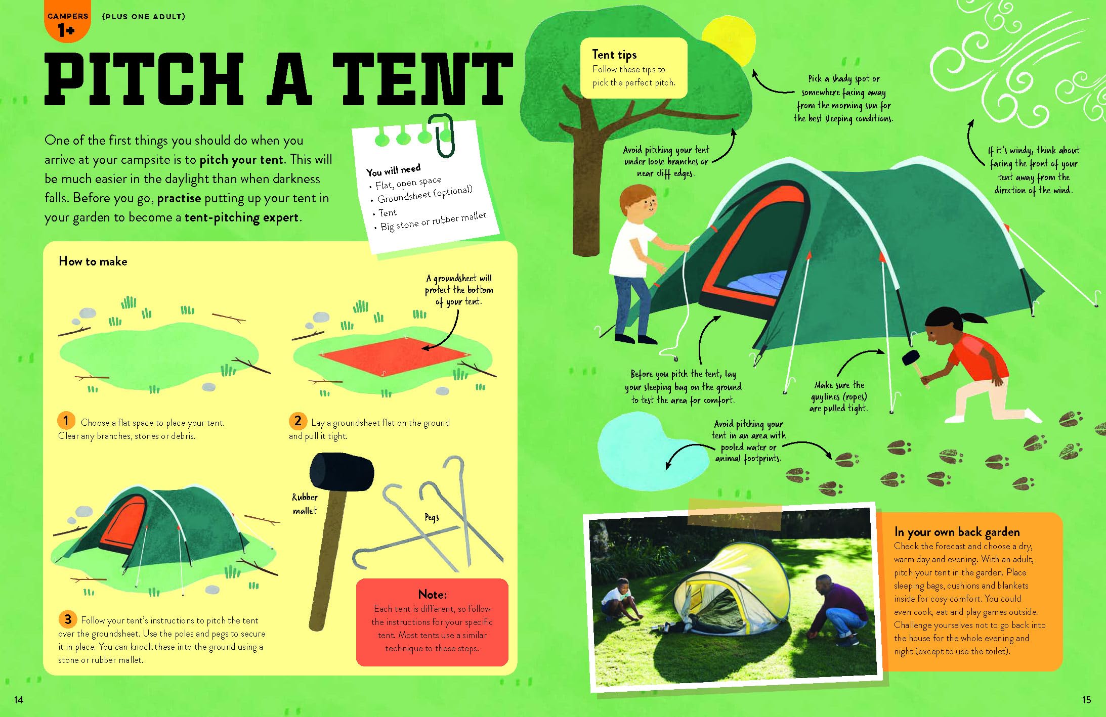 Create Your Own Camping Activities - anglais