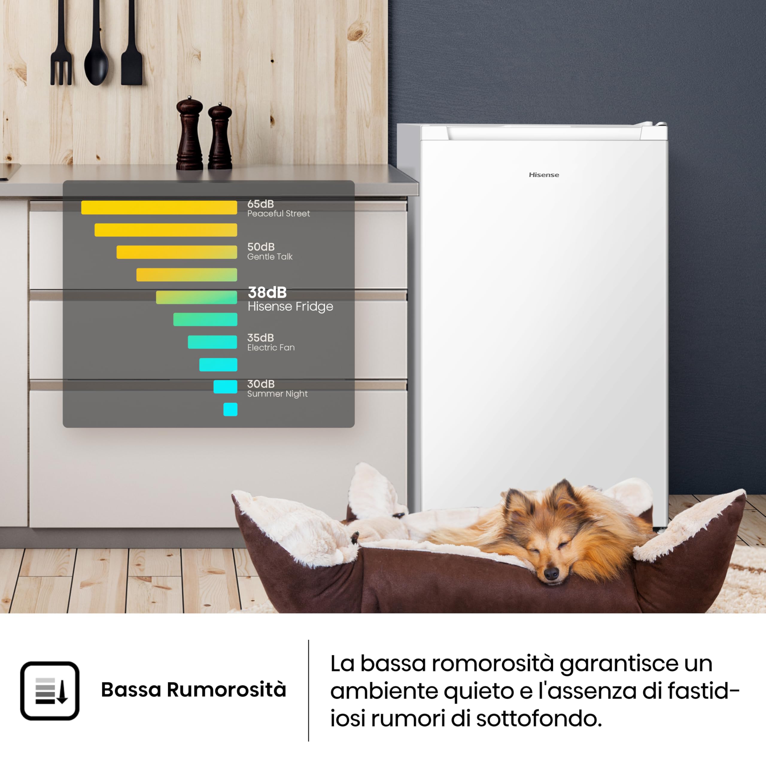 Hisense MUZ4859E, Congelatore Verticale, Bianco, 61L