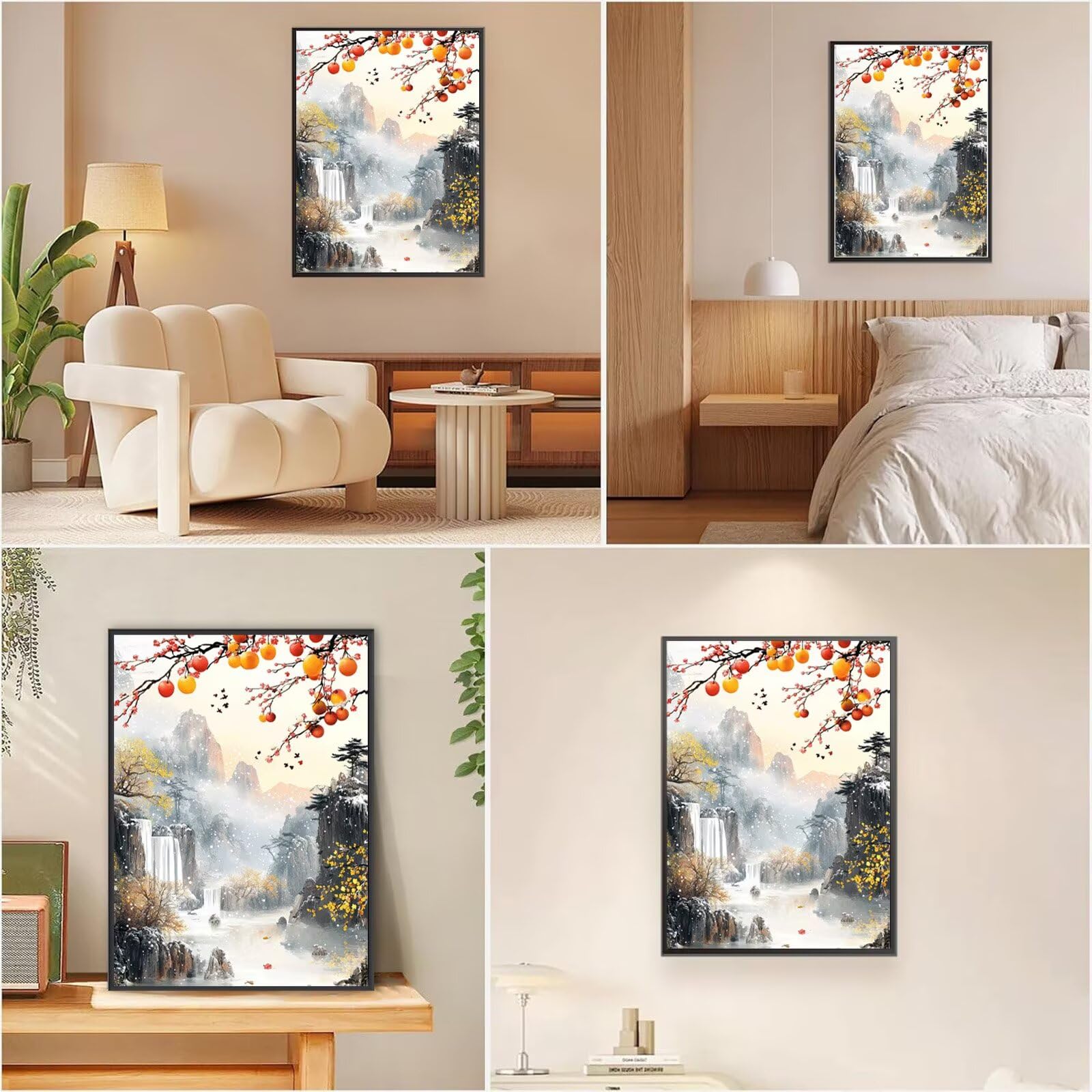 Diamond Painting Erwachsene Landschaft 5D Diamond Painting Schnee Muster DIY Set Erwachsene Anfänger Vollbohrer Diamanten Malerei Stickerei Bastelset für Zimmer Wand Deko Schlafzimmer 60x80cm,Model815