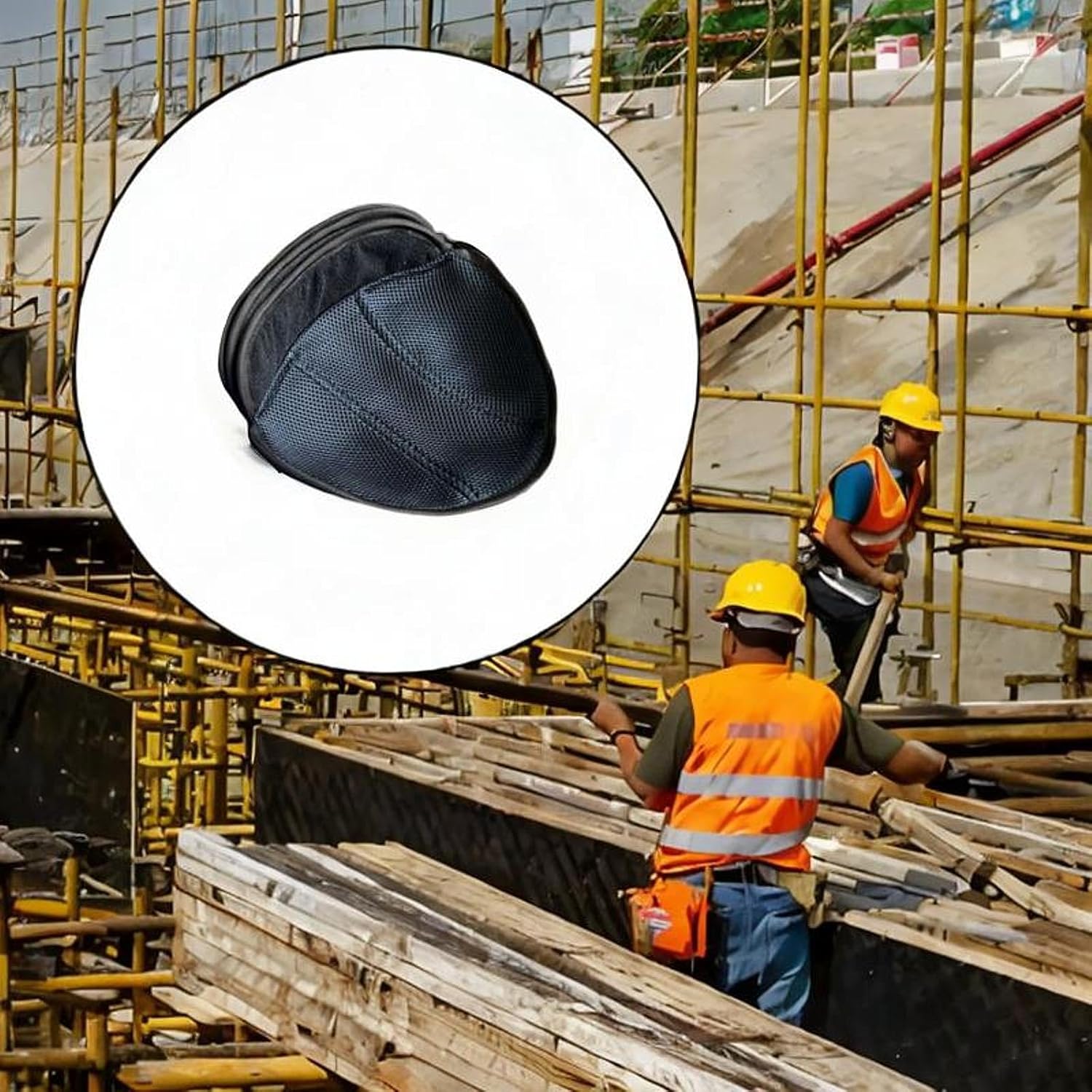 predolo Cooling Pad for Hard Hat Liner Sweatband Air Mesh Helmet Insert Replacement, Black