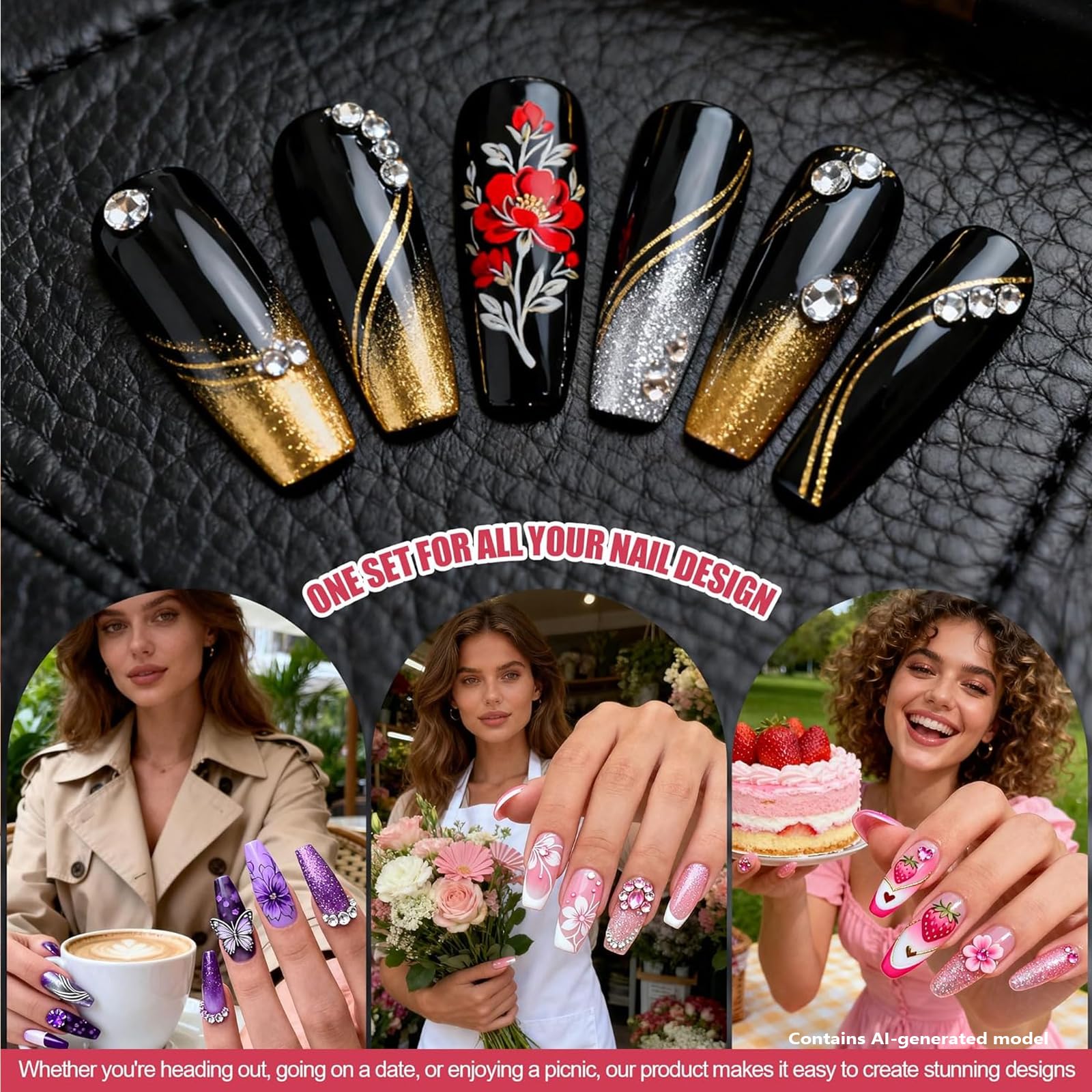 Nail Striping Tape Kit - Easy Nail Art Designs -6