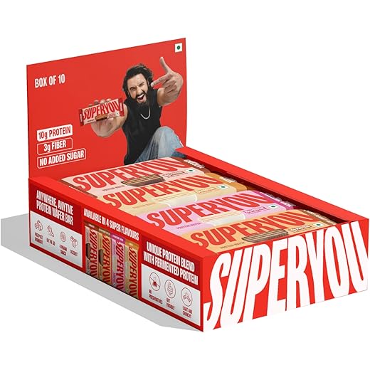 SuperYou Protein Wafer Bars Pack of 10 10g