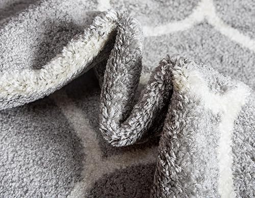 Miniatura 396 de Rugs.com Lattice Frieze Collection Alfombra – 4 x 6 pies, alfombra mediana negra perfecta para salas de estar, comedores grandes, planos abiertos