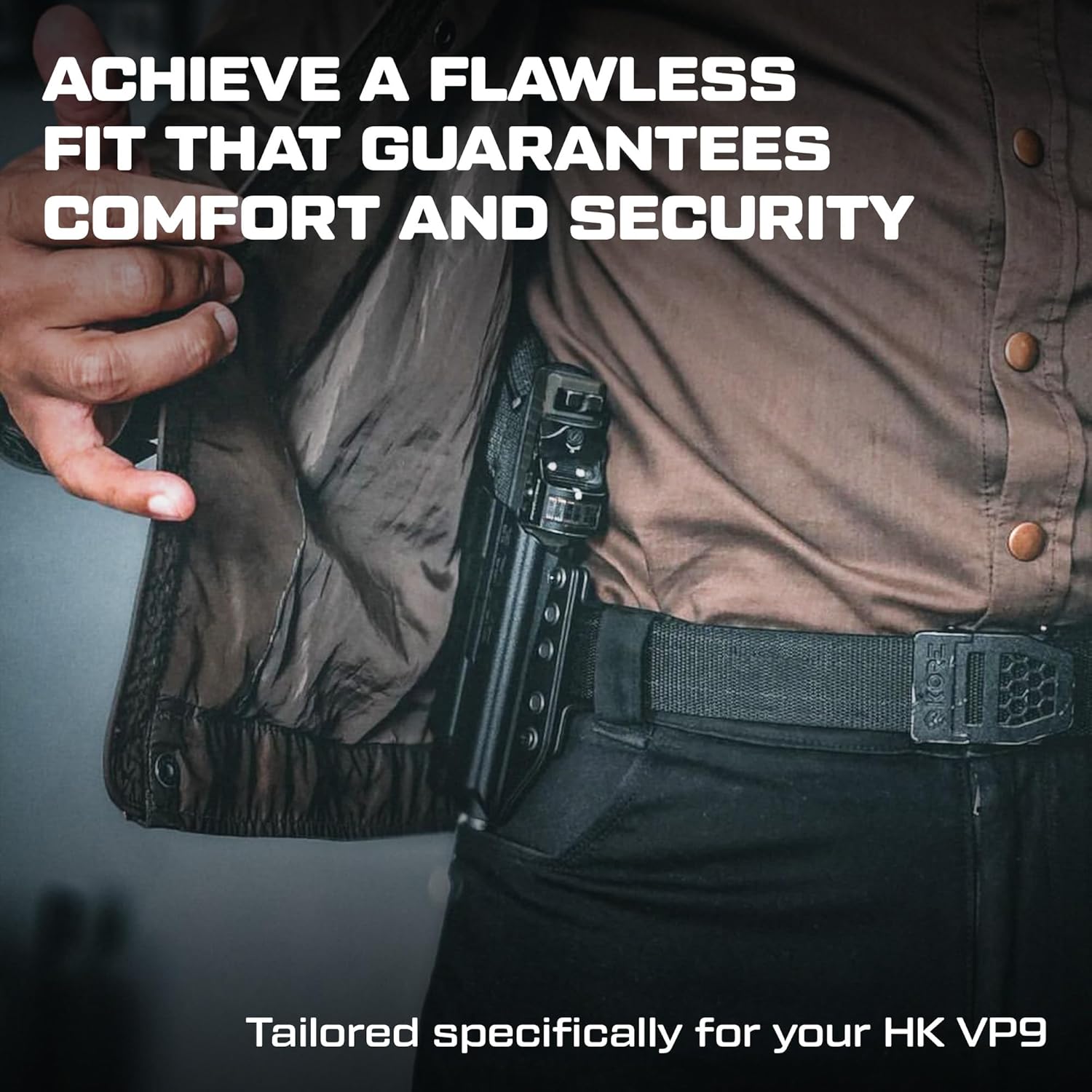 Holster for H&K™ VP9 - OWB Holster for Concealed Carry / Custom fit to Your Gun - Outside the Waistband - Comfort and Concealment - EDC - Pistol Holster - Gun Holster