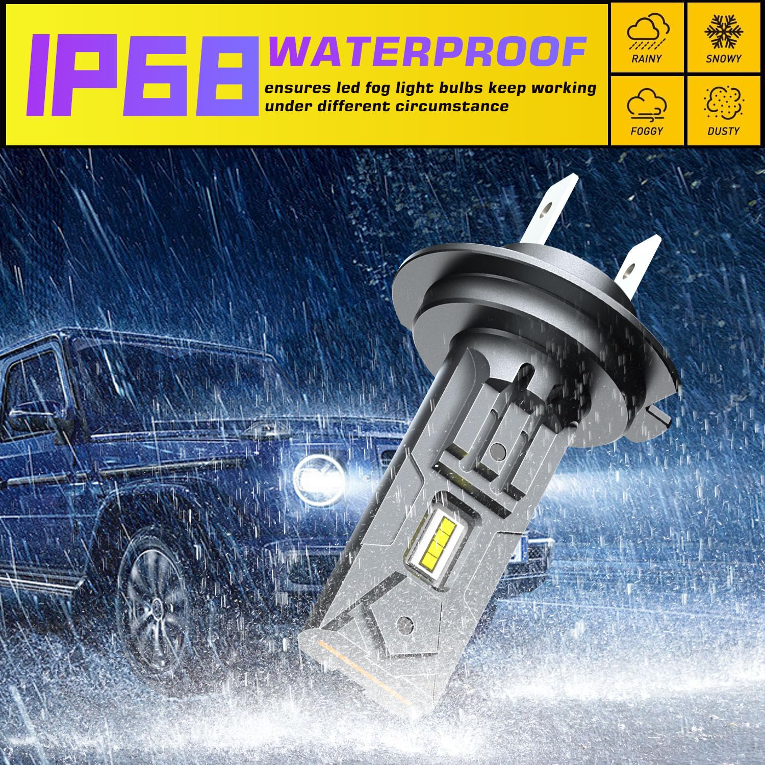 TJJTGBR For Mercedes-Benz ML350 2003-2015 latest upgrade H7 LED Low Beam Bulbs, Motorcycle H7 LED Bulb Super Bright,CSP 3570 Chips,H7 Hi/Lo Bulbs, 500% Brightness 6000K White, H7 Light Bulbs,2-Pack