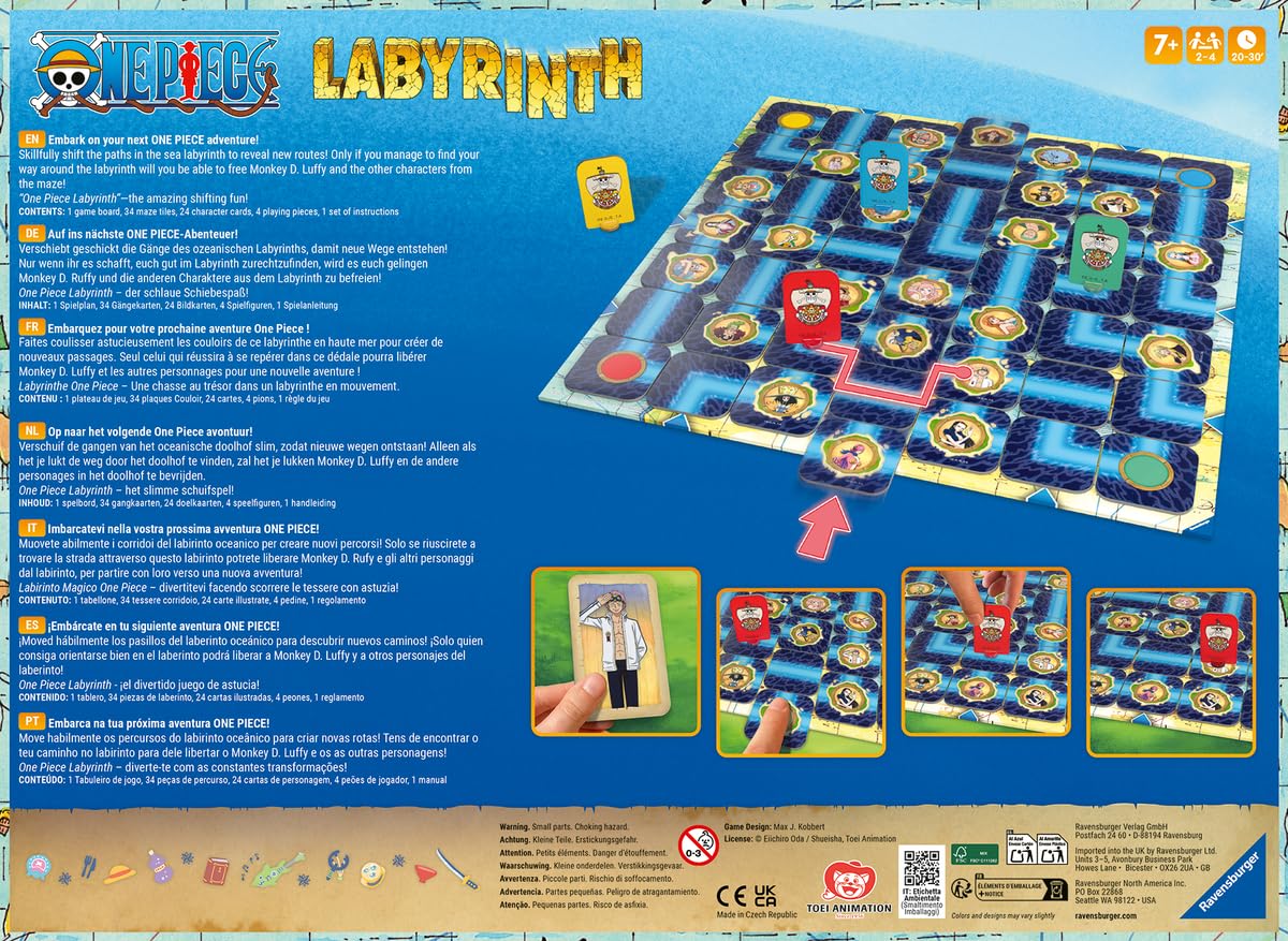 Ravensburger Labirinto One Piece – Gioco Da Tavolo Per Famiglie Dai 7 Anni, 2-4 Giocatori - 3
