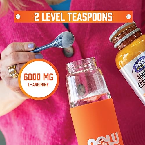 Vista 3 de NOW Foods Sports Nutrition, L-Arginine Powder, Nitric Oxide Precursor, Amino Acids, 2.2-Pound