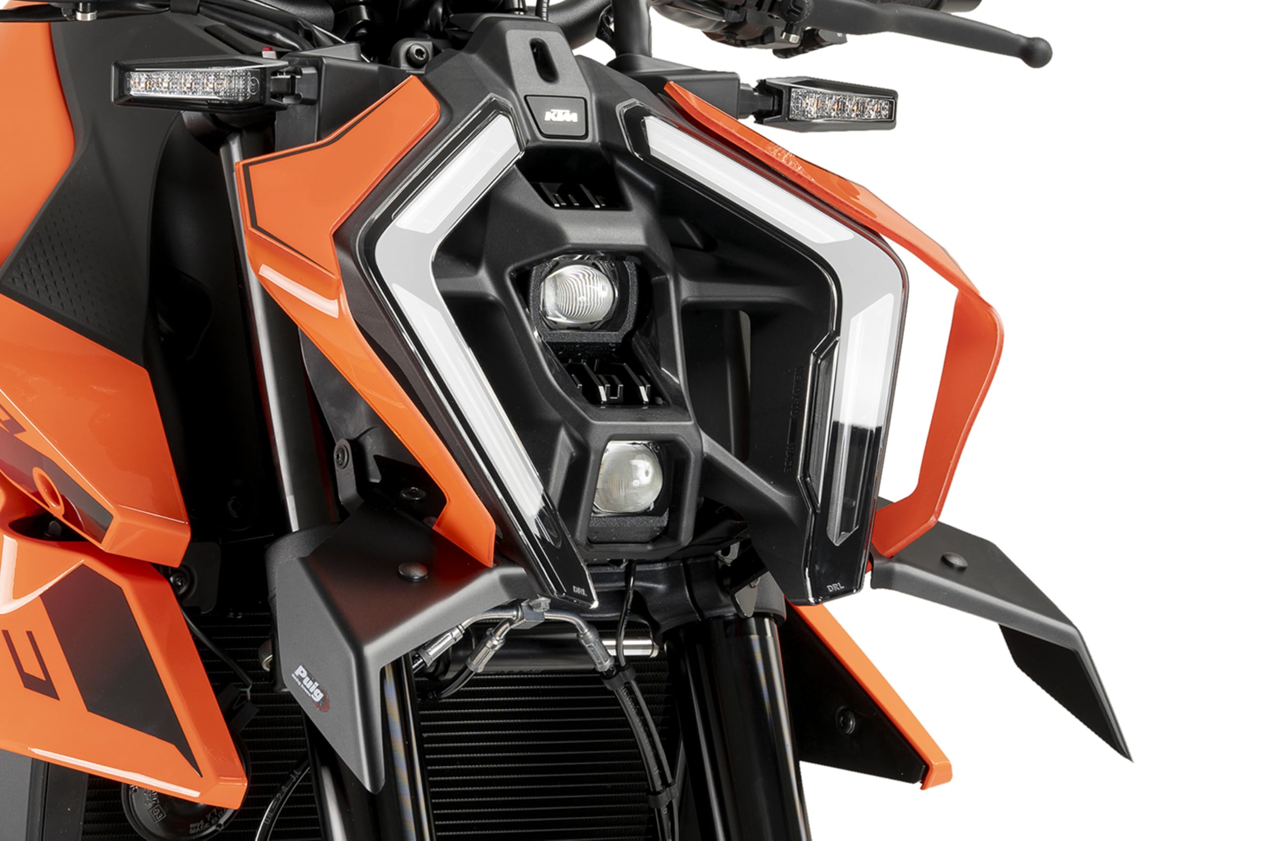 Puig 22178J Naked Front Downforce Winglets for Greater Stability and Aerodynamics, Matte Black