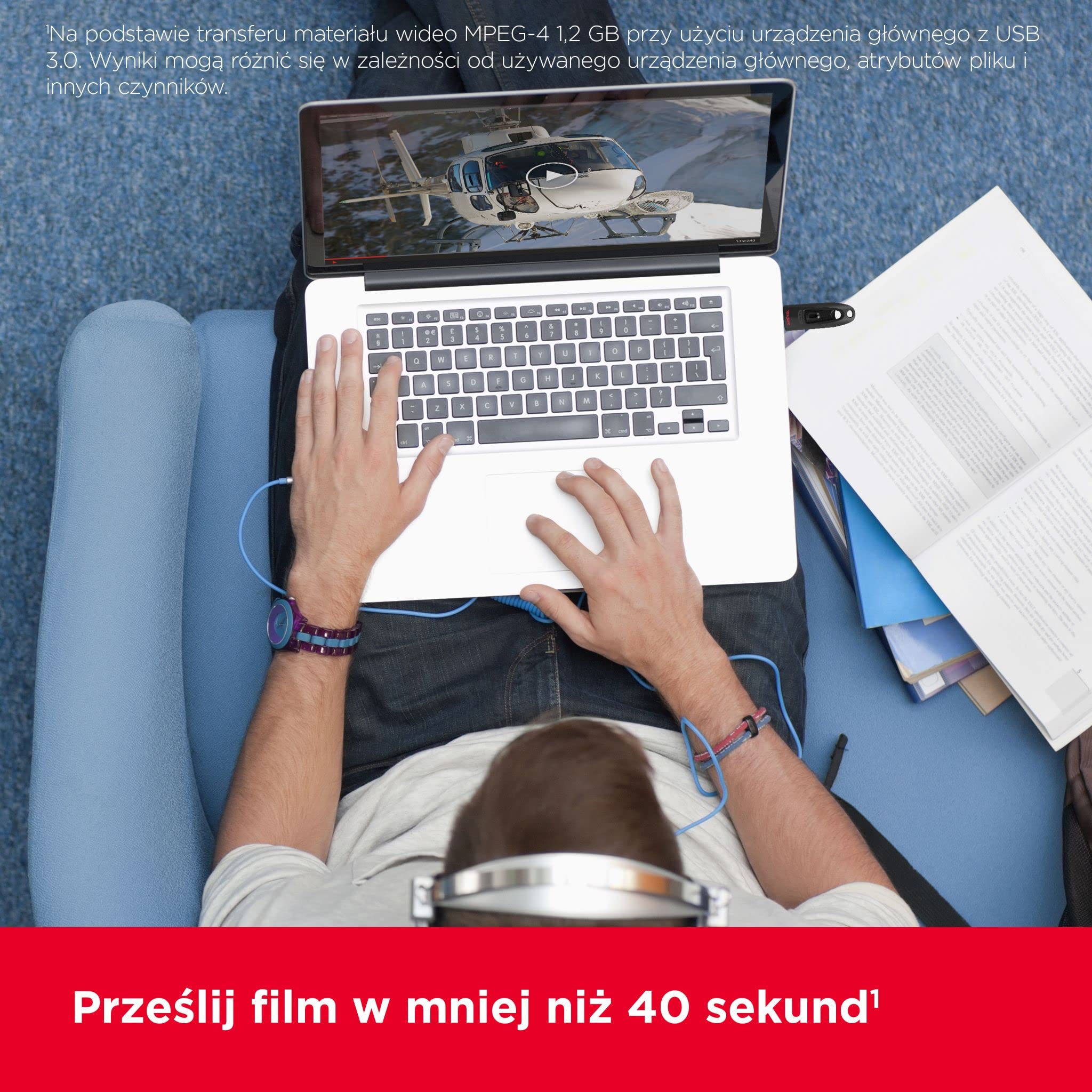 Sandisk Ultra SDCZ48-256G-U46 Pendrive, Czarny, 256 GB
