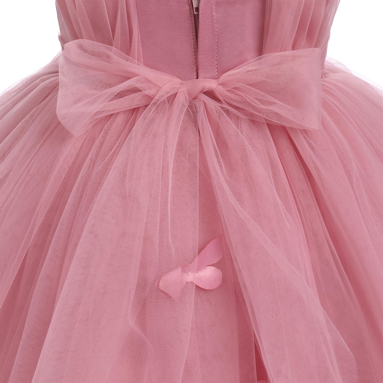 Odizli Vestido de tul sin mangas para bebé, niña, mariposa, princesa, tutú, vestido festivo, boda, cumpleaños, baile