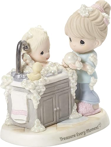 Miniatura 3 de Precious Moments 192018 Treasure Every Moment - Figura de porcelana de bisque para mamá y bebé
