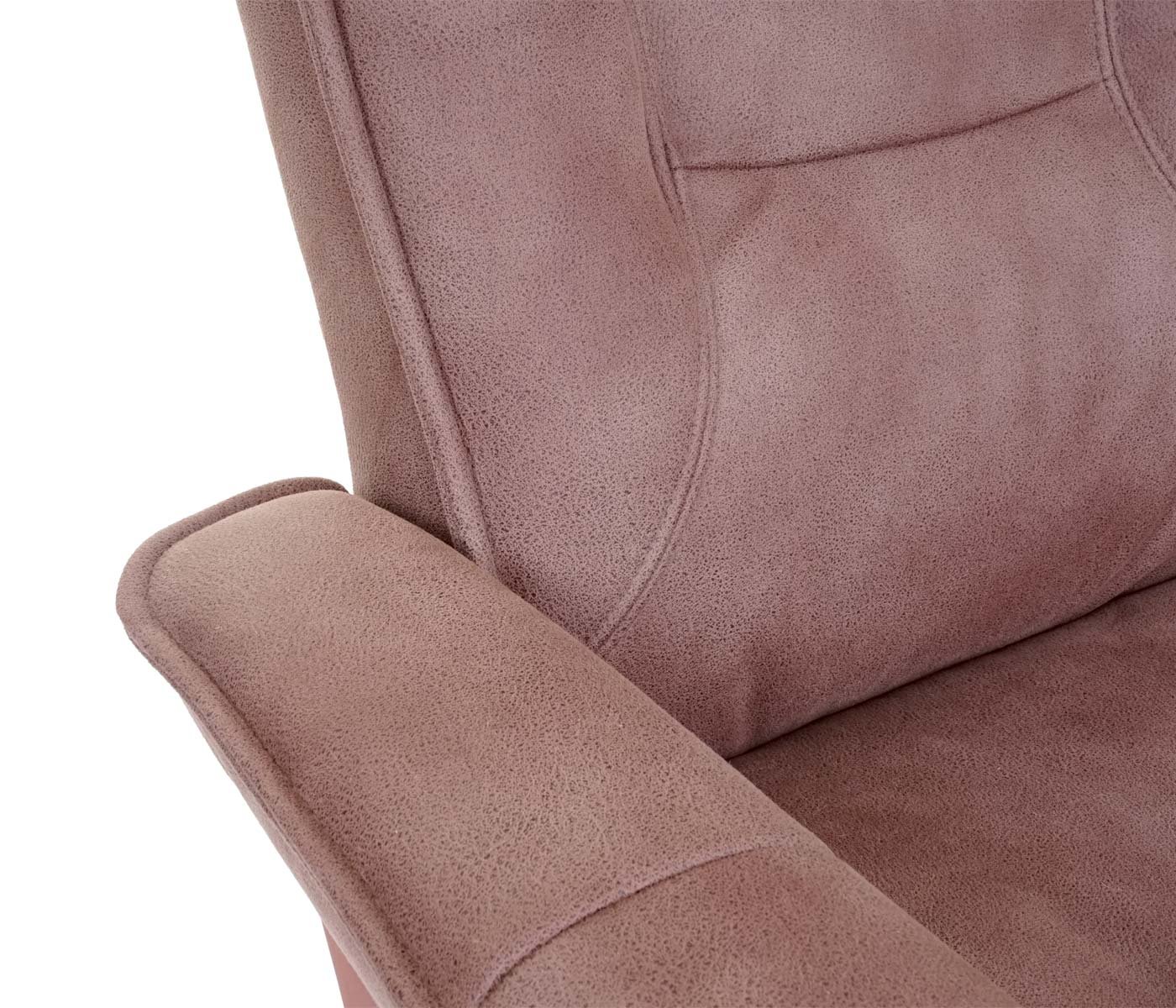 Robas Lund MCA Relax sillón Hamilton, sillón. Taburete, plástico/Textil 130 kg ~ antikbraun, color miel