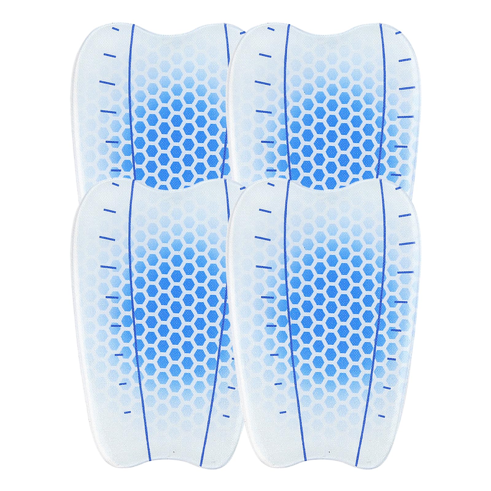 Shin Pads for Skiing and Football, 2-Piece Gel Ski Shin Protector, Shock-Absorbing Self-Adhesive Guards for Ski Boots, Reusable Leg Protection for Kids, Men, Women & Snowboarding