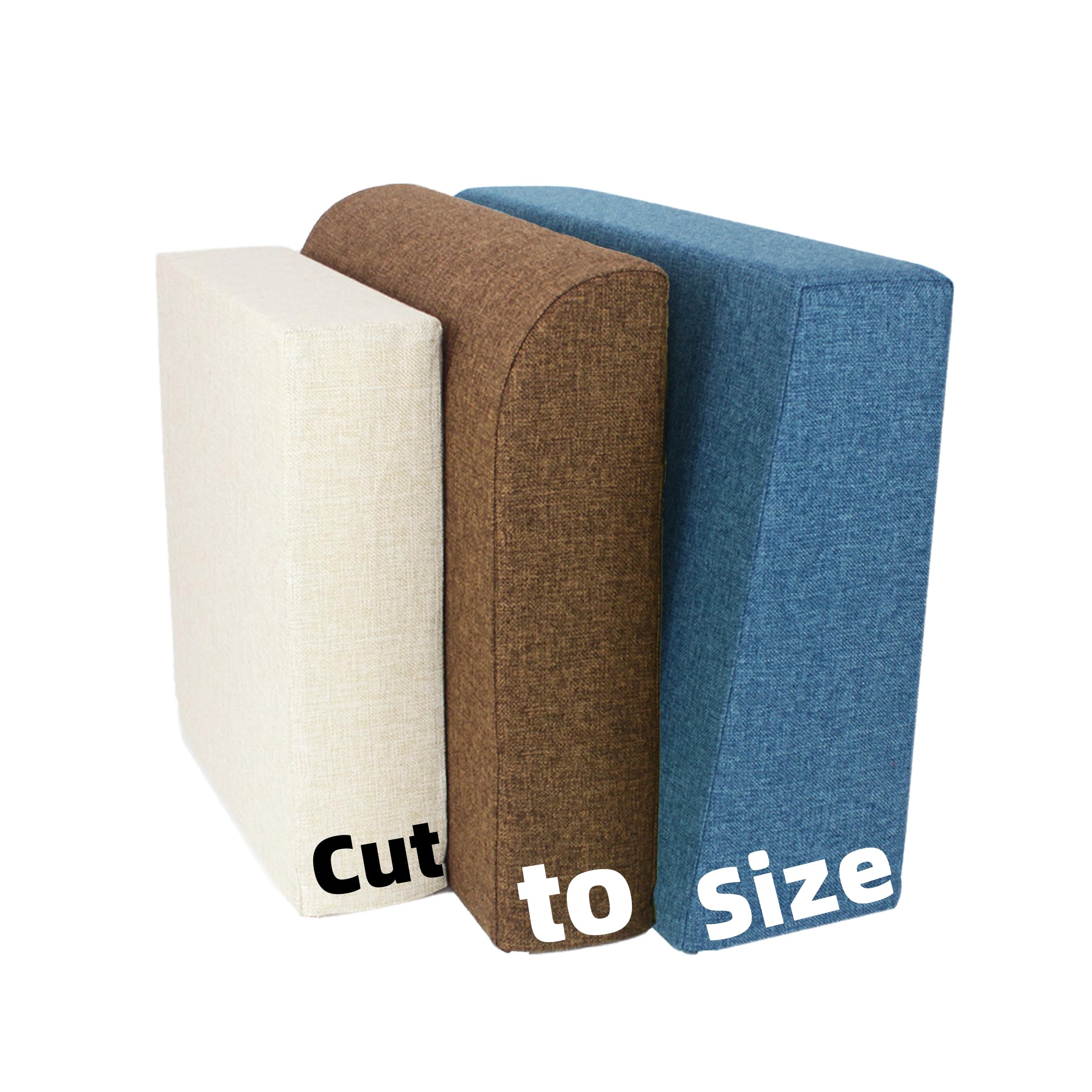 Kiyeocca Custom Back Cushion Indoor/Outdoor, Made to Measure Bench Backrest Pillow, Cut to Size Couch Back Cushion, Personalized Headboard Bed Reading