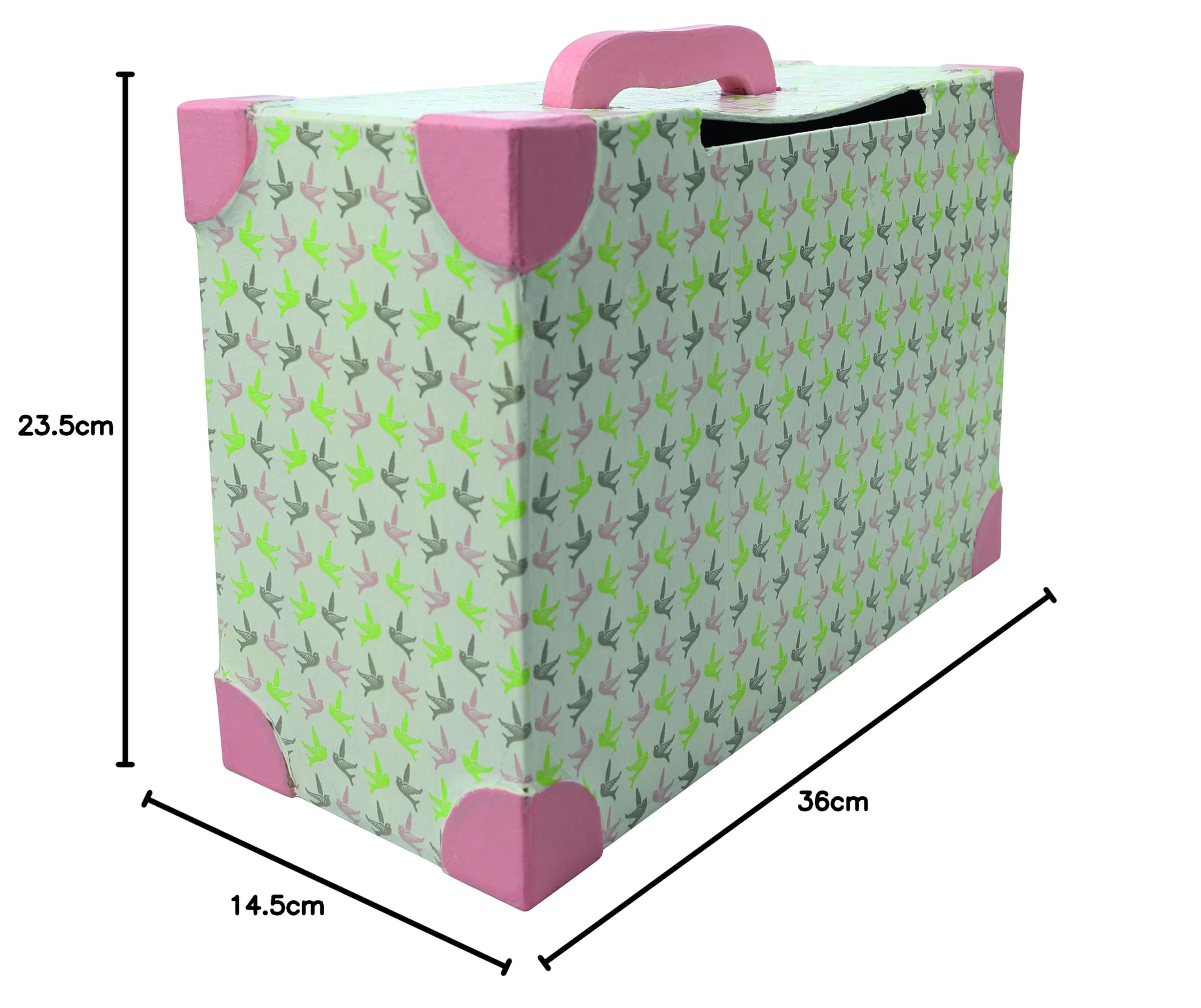 Decopatch – Caja de maleta para Boda, Color Marrón