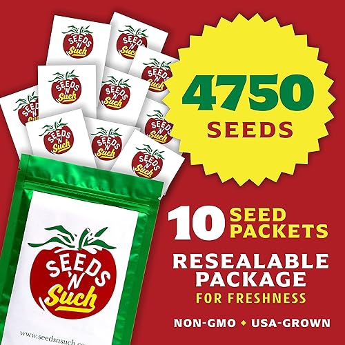 Miniatura 2 de Seeds N Such 4750 - Semillas de jardín de otoño seleccionadas a mano, incluye 10 varietales empaquetadas individualmente, altas tasas de