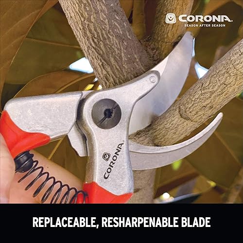 Miniatura 6 de Corona BP15280 ErgoPRO - Podadora de mano de derivación en ángulo de acero forjado  1 pulgada de capacidad de corte de tallo y ramas de jardín,