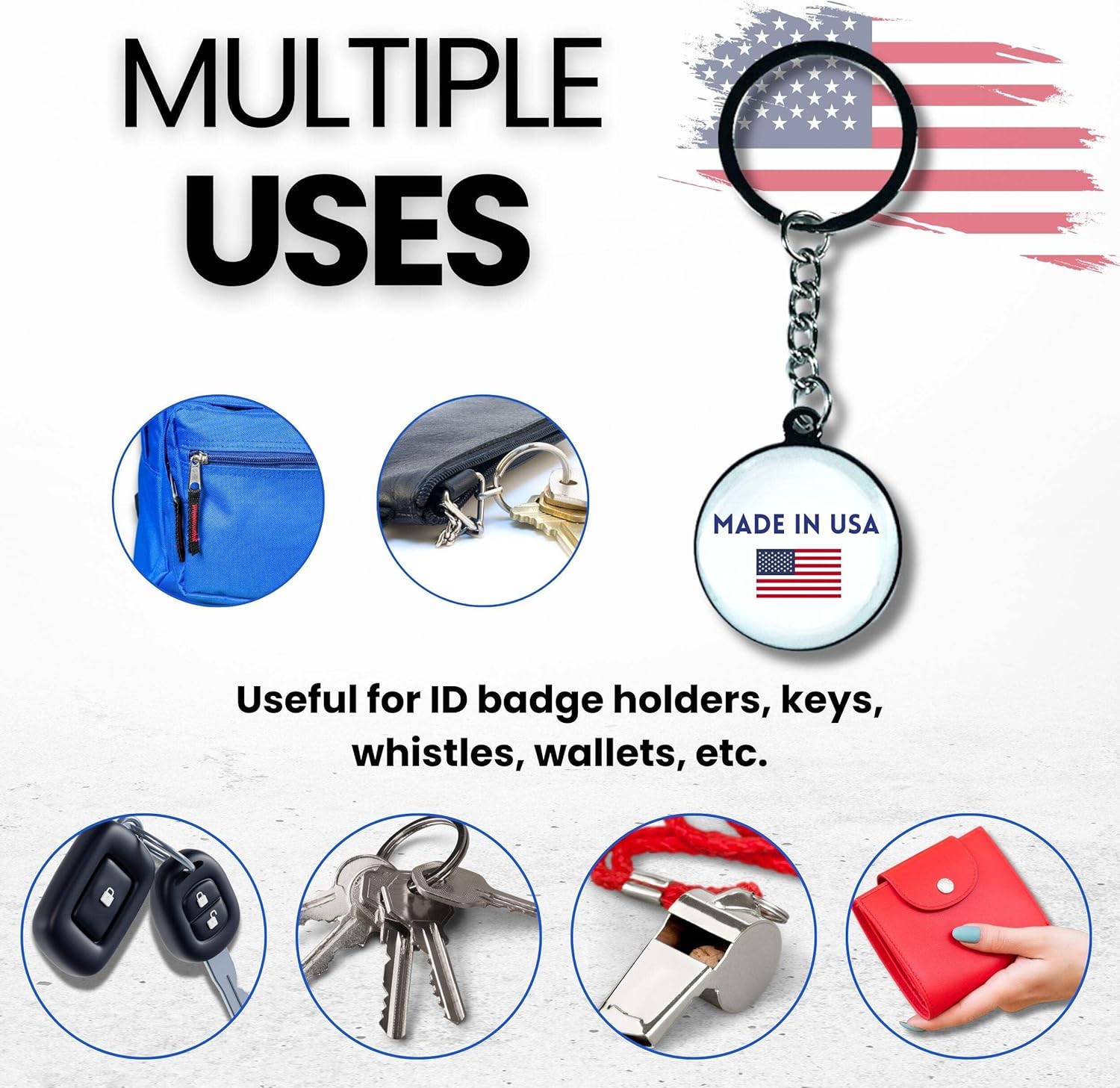 Metal Keychain - State Seal Pennsylvania - USA | 1.18-Inch (3 cm) Keychain for Bags, Keys, and More | Perfect for Showing Your State Pride - Image 7