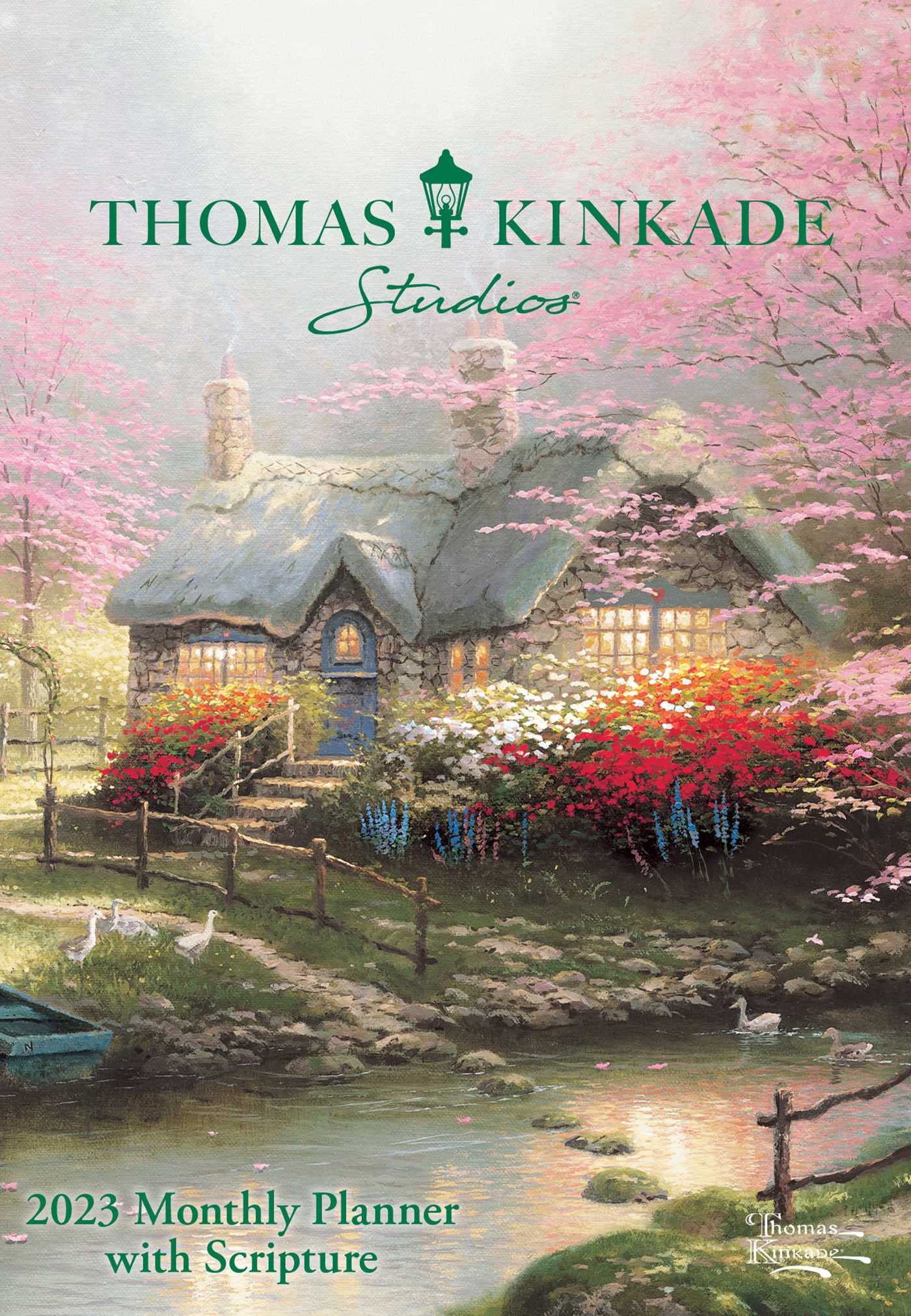 Andrews McMeel Publishing Thomas Kinkade Studios 12-Month 2023 Monthly Pocket Planner Calendar with Scripture